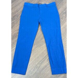 Banana Republic Sloan Crop Stretch Pants Blue Women's Size 2 Inseam 24 (99)